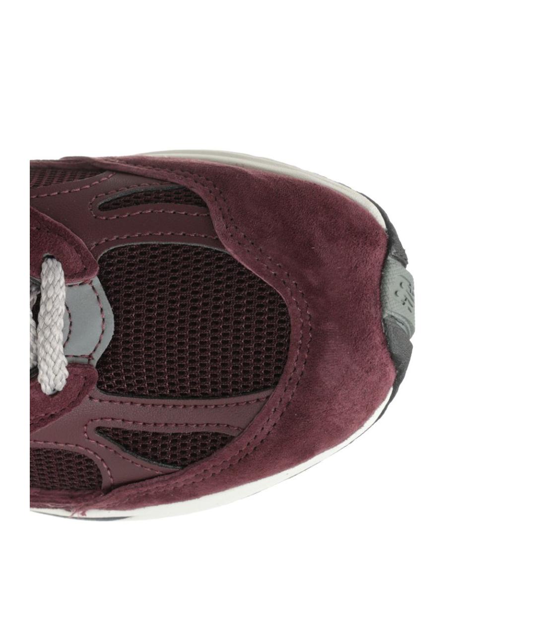 NEW BALANCE Бордовые замшевые кроссовки, фото 4