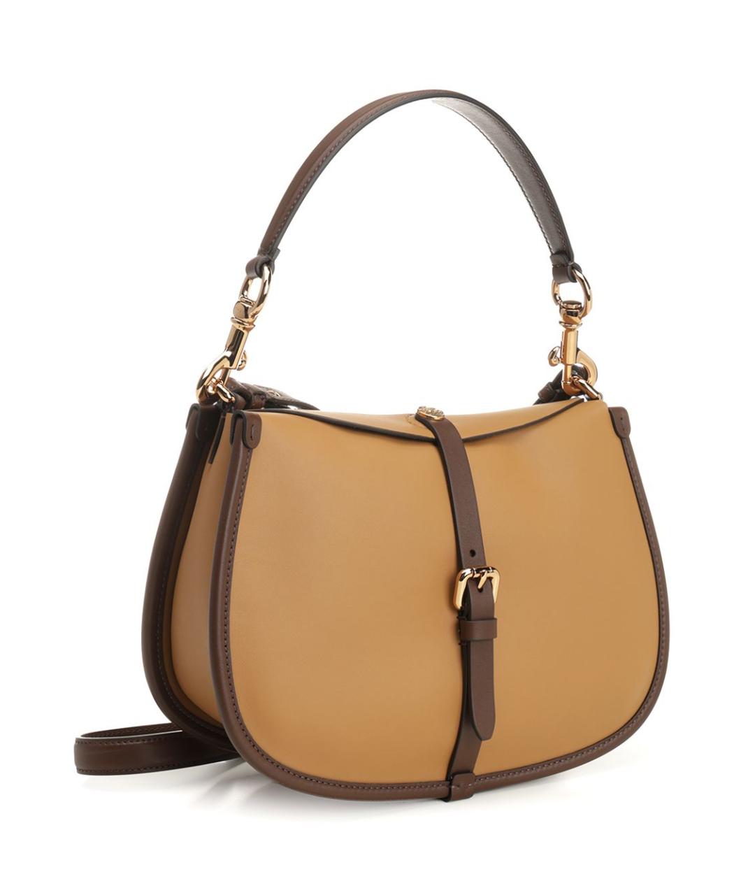 ETRO Бежевая кожаная сумка через плечо, фото 2