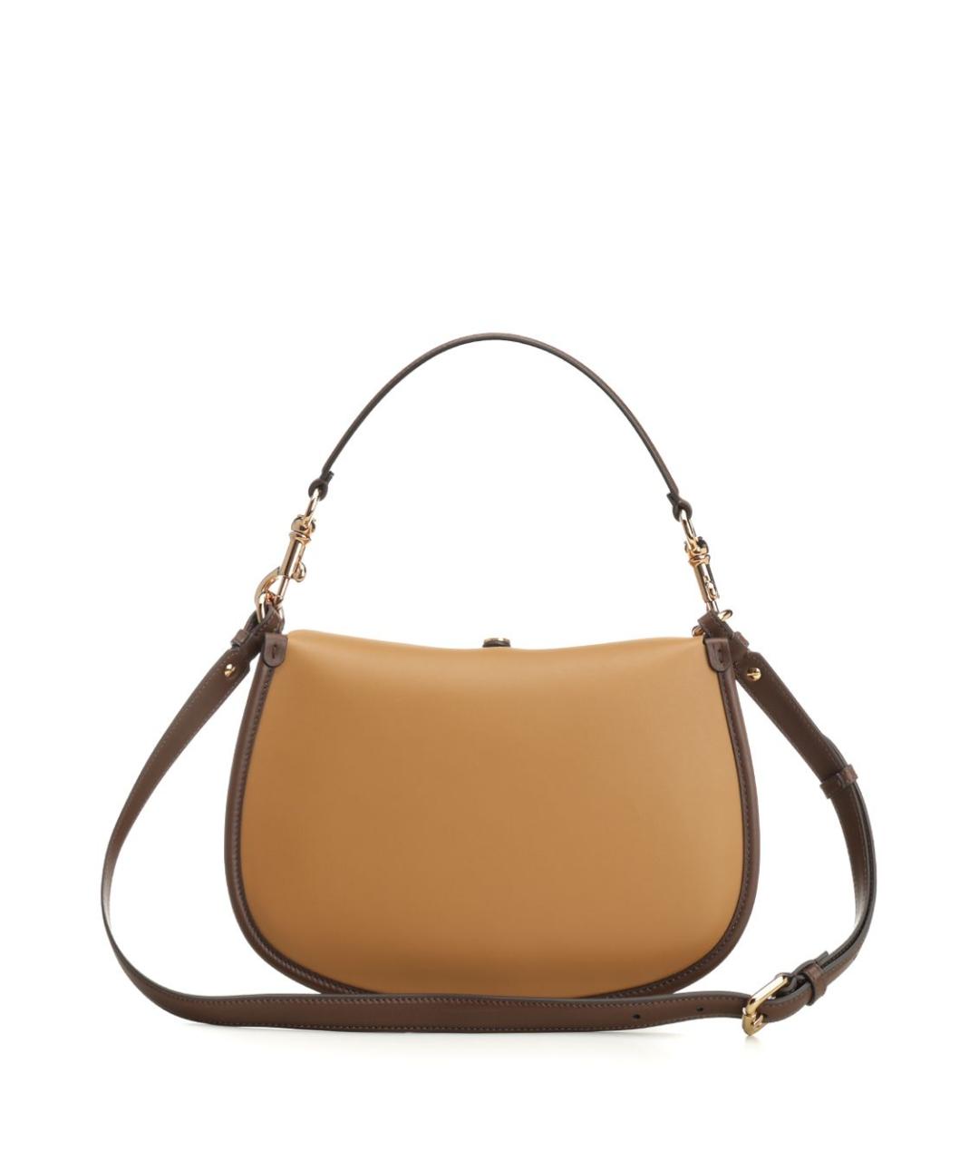 ETRO Бежевая кожаная сумка через плечо, фото 3