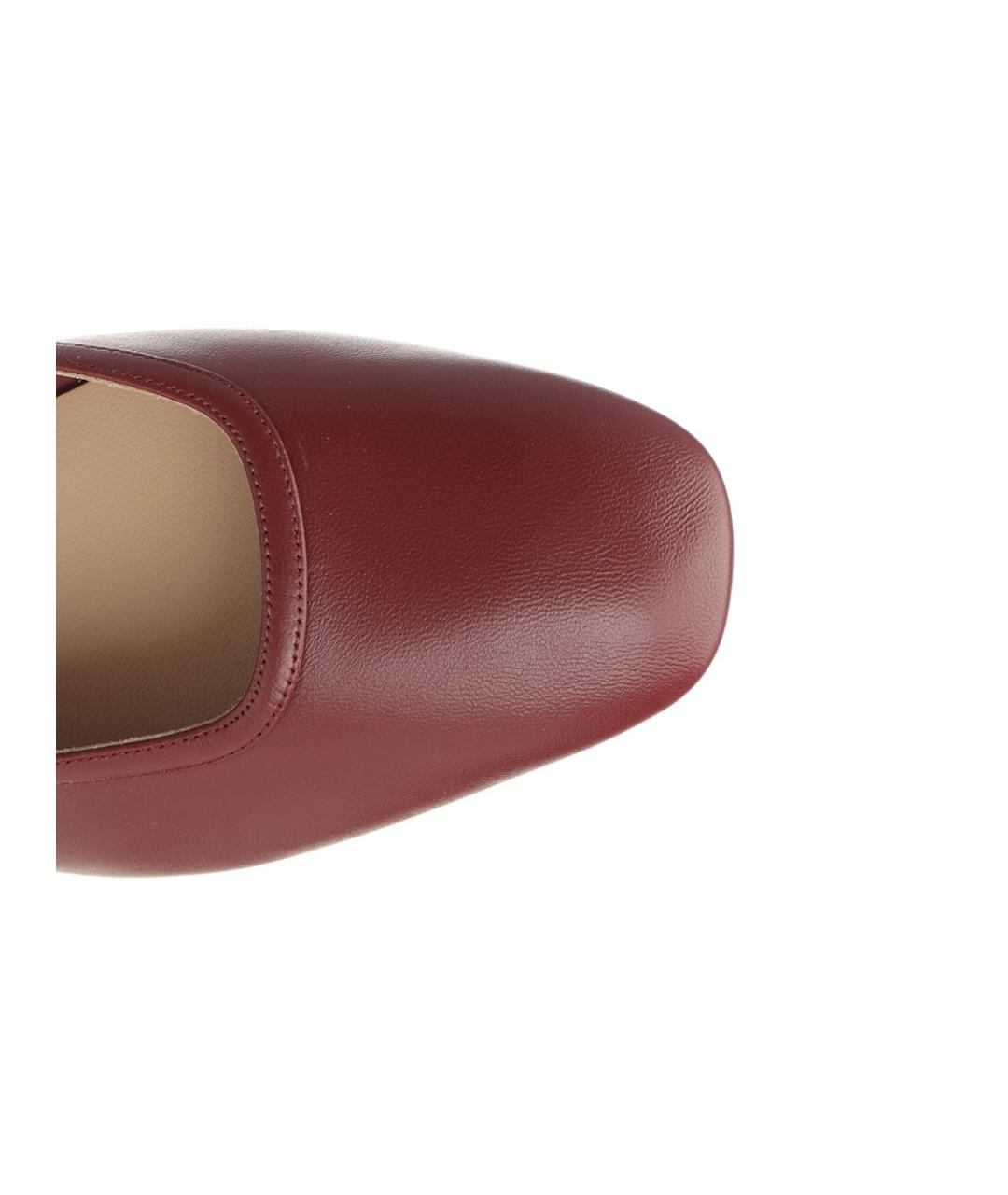 LE MONDE BERYL Красные кожаные балетки, фото 4
