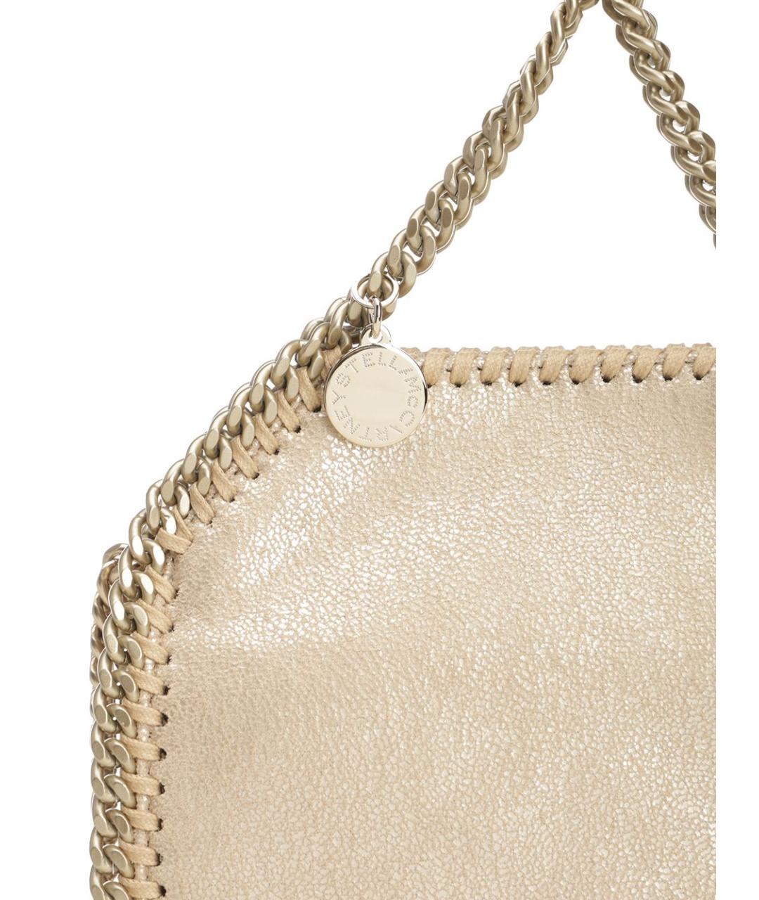 STELLA MCCARTNEY Золотая сумка через плечо из искусственной кожи, фото 5