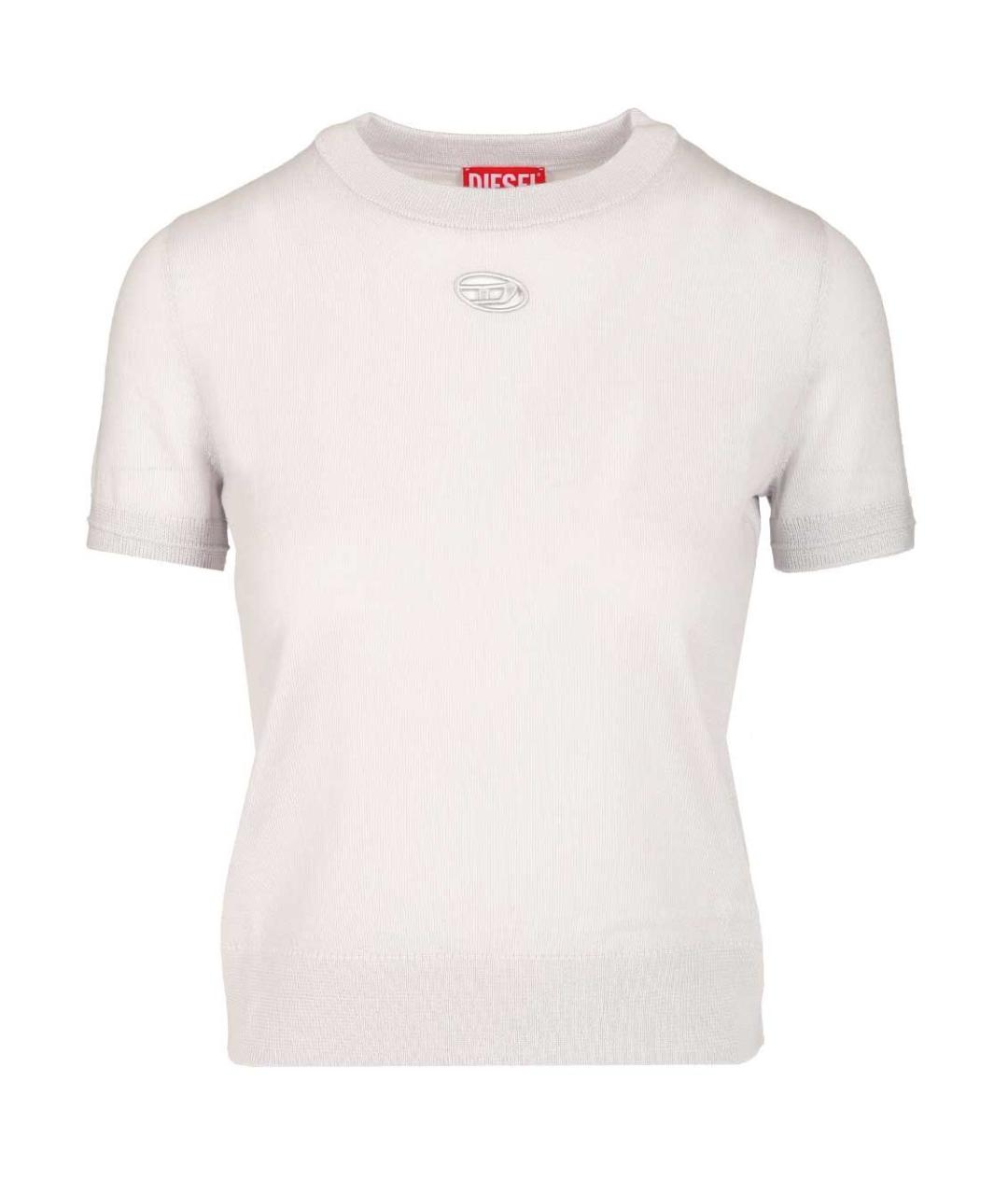 DIESEL Белая шерстяная футболка, фото 1