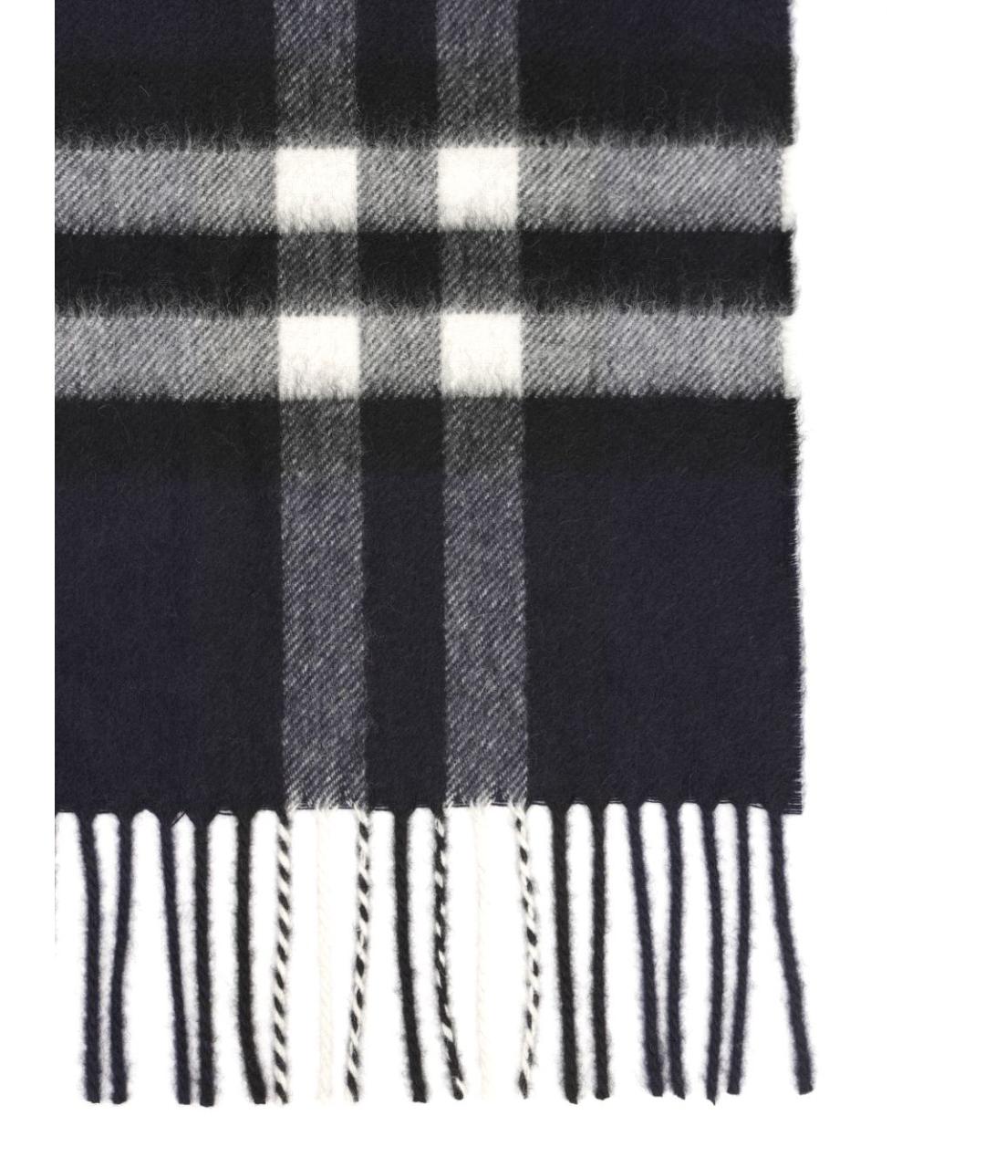 BURBERRY Черный кашемировый шарф, фото 2