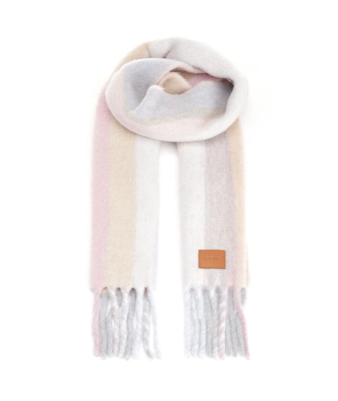 LOEWE Мульти шерстяной шарф, фото 1