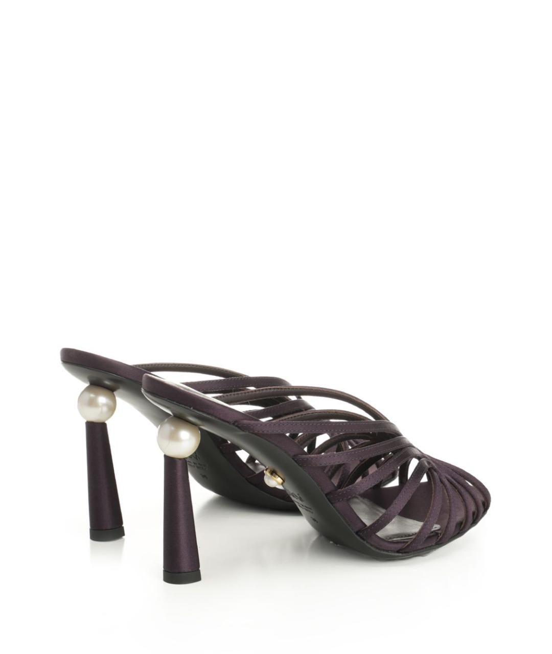 ALEVI Фиолетовые кожаные мюли, фото 3