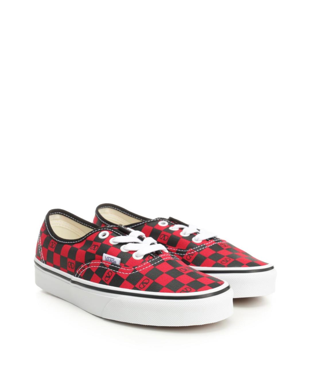 VALENTINO Красные текстильные кеды, фото 2