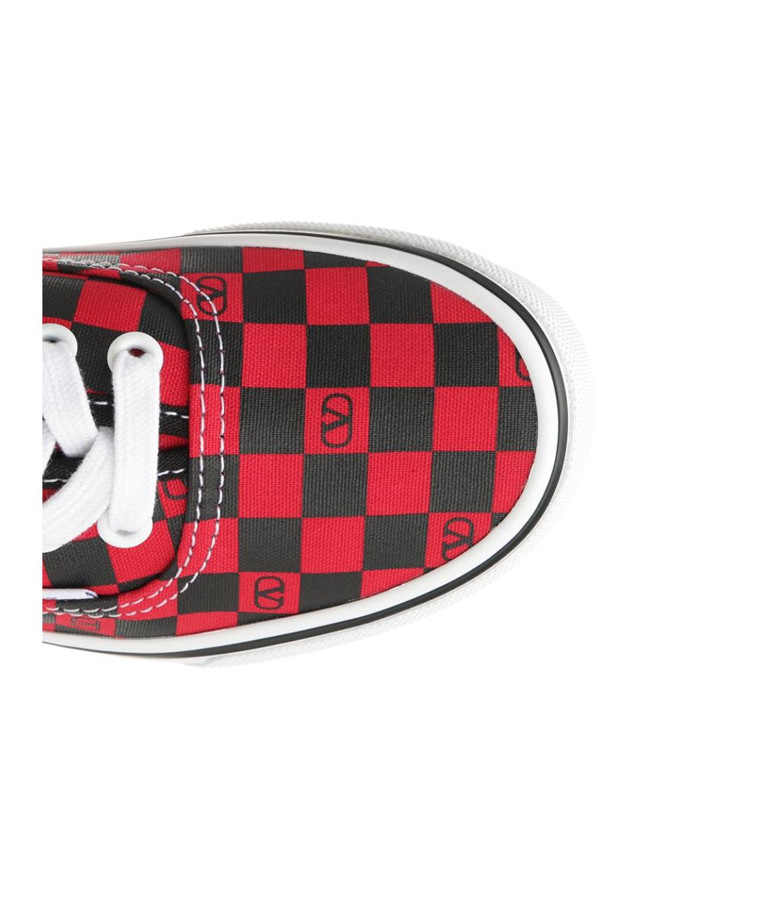 VALENTINO Красные текстильные кеды, фото 4