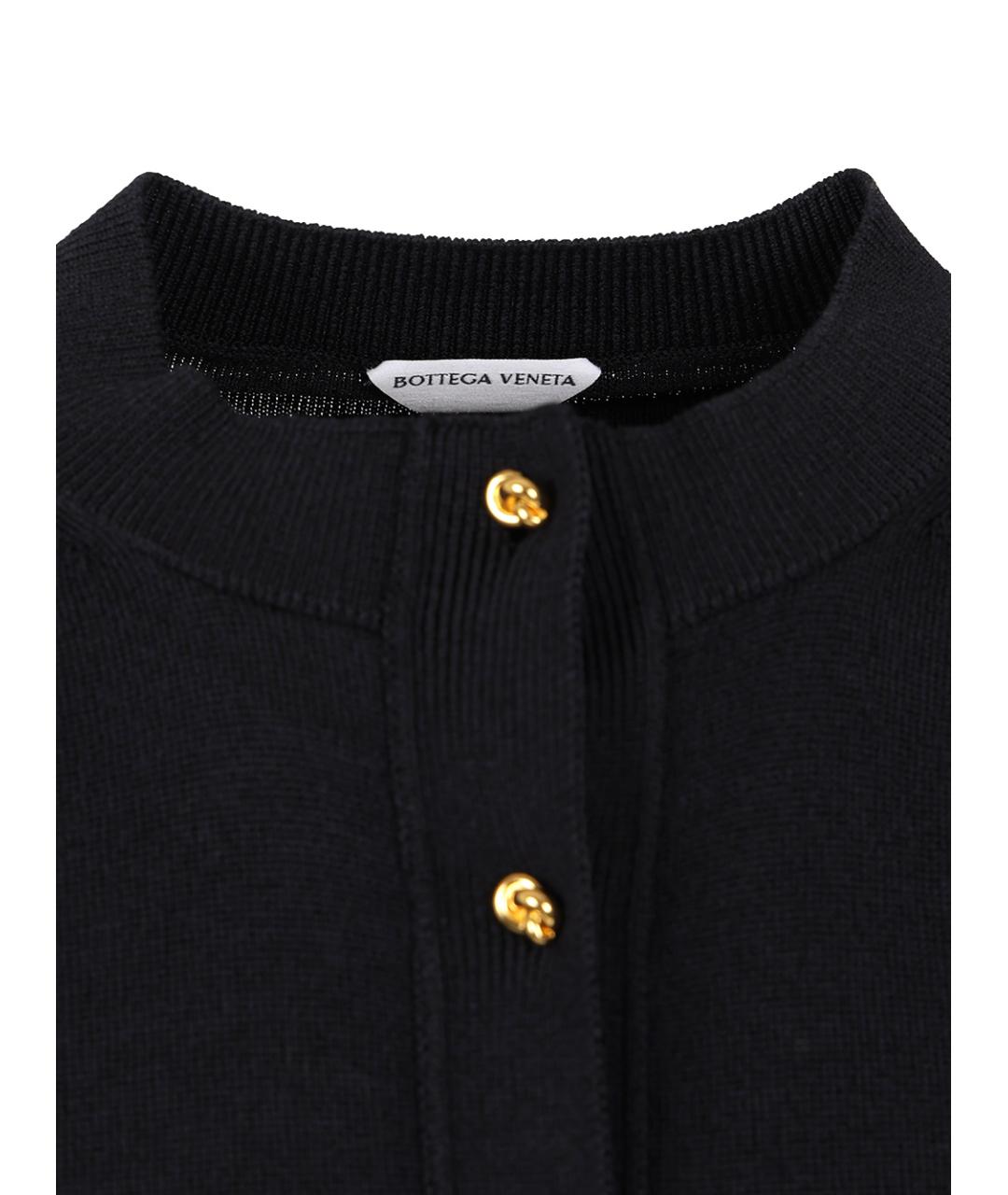 BOTTEGA VENETA Темно-синий хлопковый кардиган, фото 5