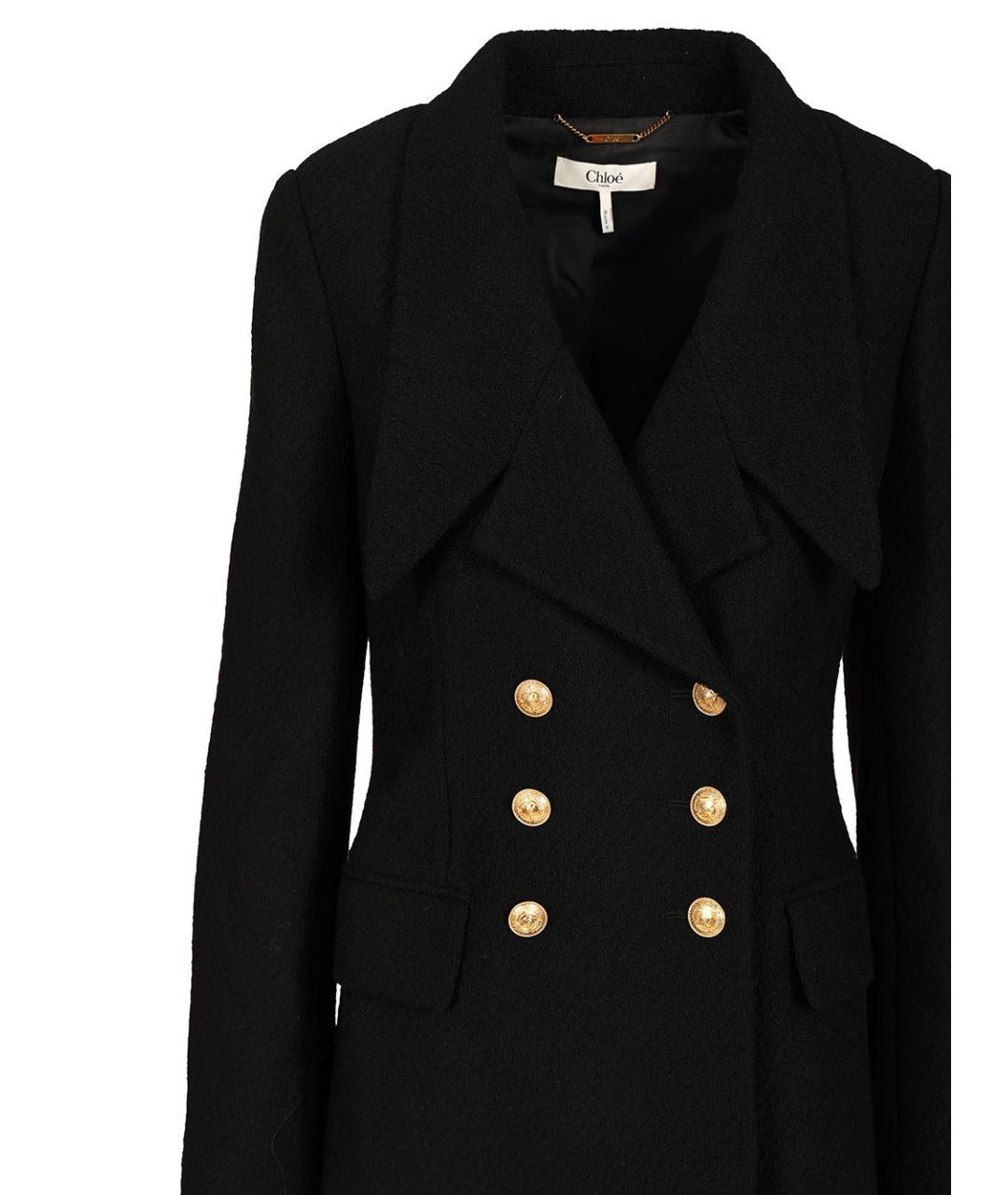 CHLOE Черный шерстяной жакет/пиджак, фото 4