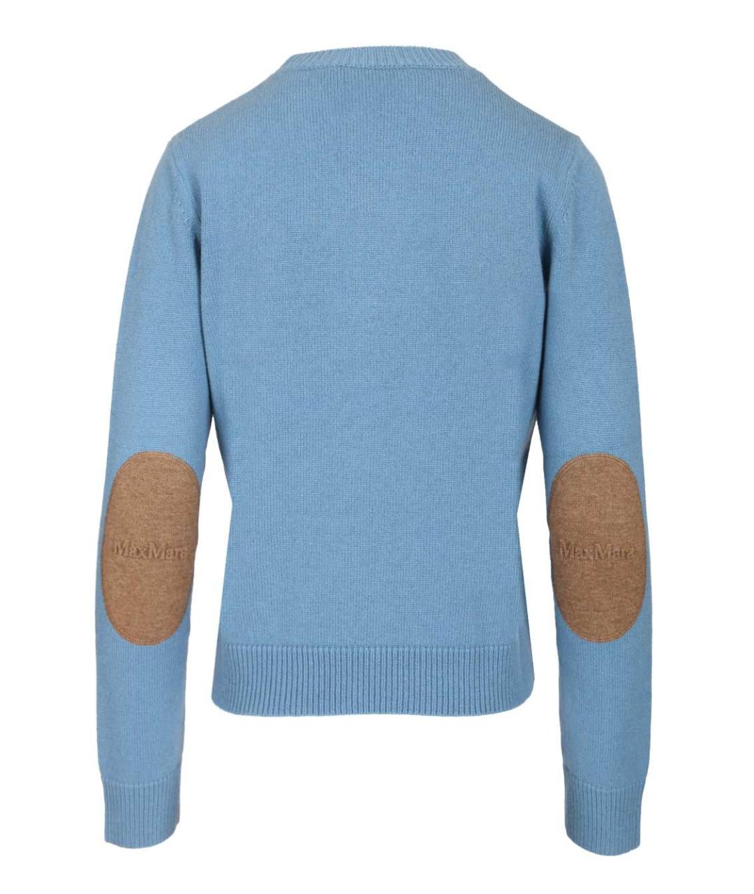 'S MAX MARA Голубой шерстяной джемпер / свитер, фото 2