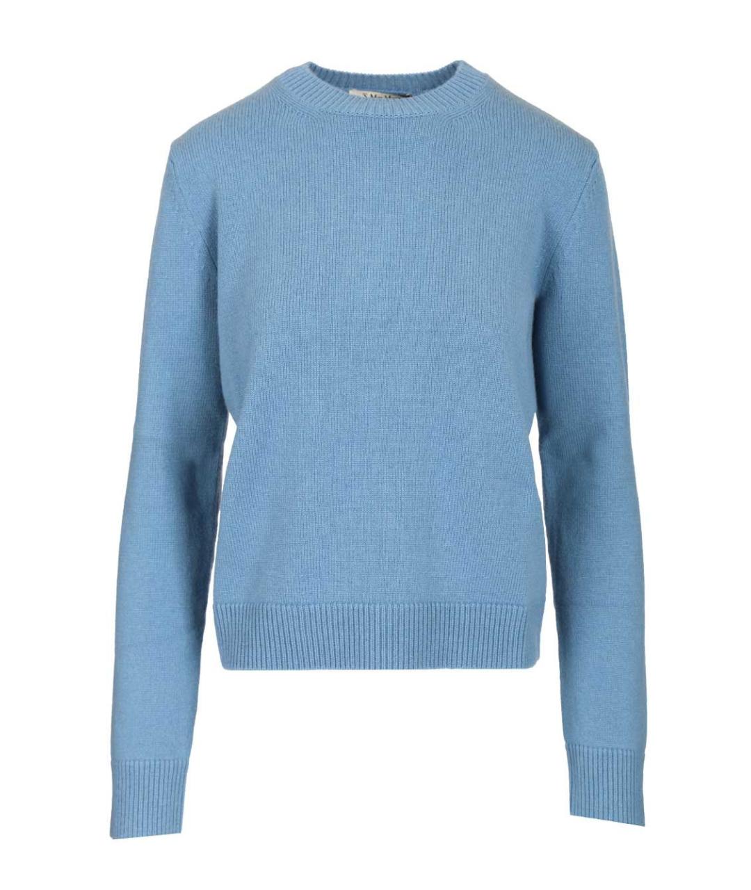 'S MAX MARA Голубой шерстяной джемпер / свитер, фото 1