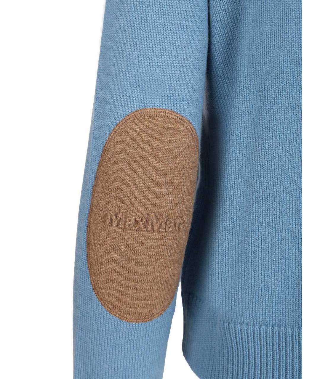 'S MAX MARA Голубой шерстяной джемпер / свитер, фото 5