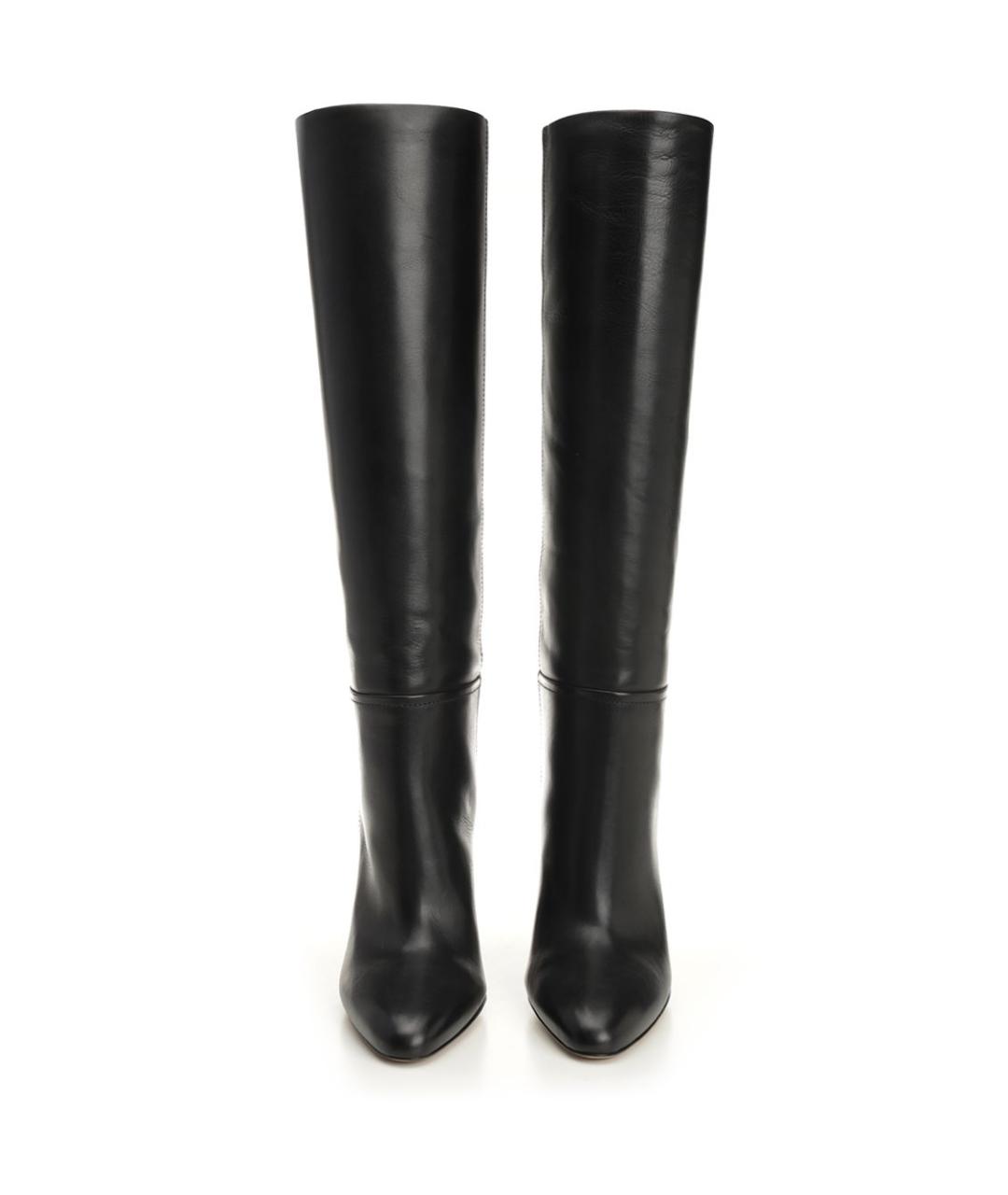 PARIS TEXAS Черные кожаные сапоги, фото 5