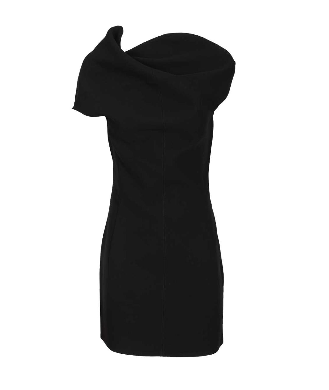 JACQUEMUS Черное вискозное коктейльное платье, фото 1