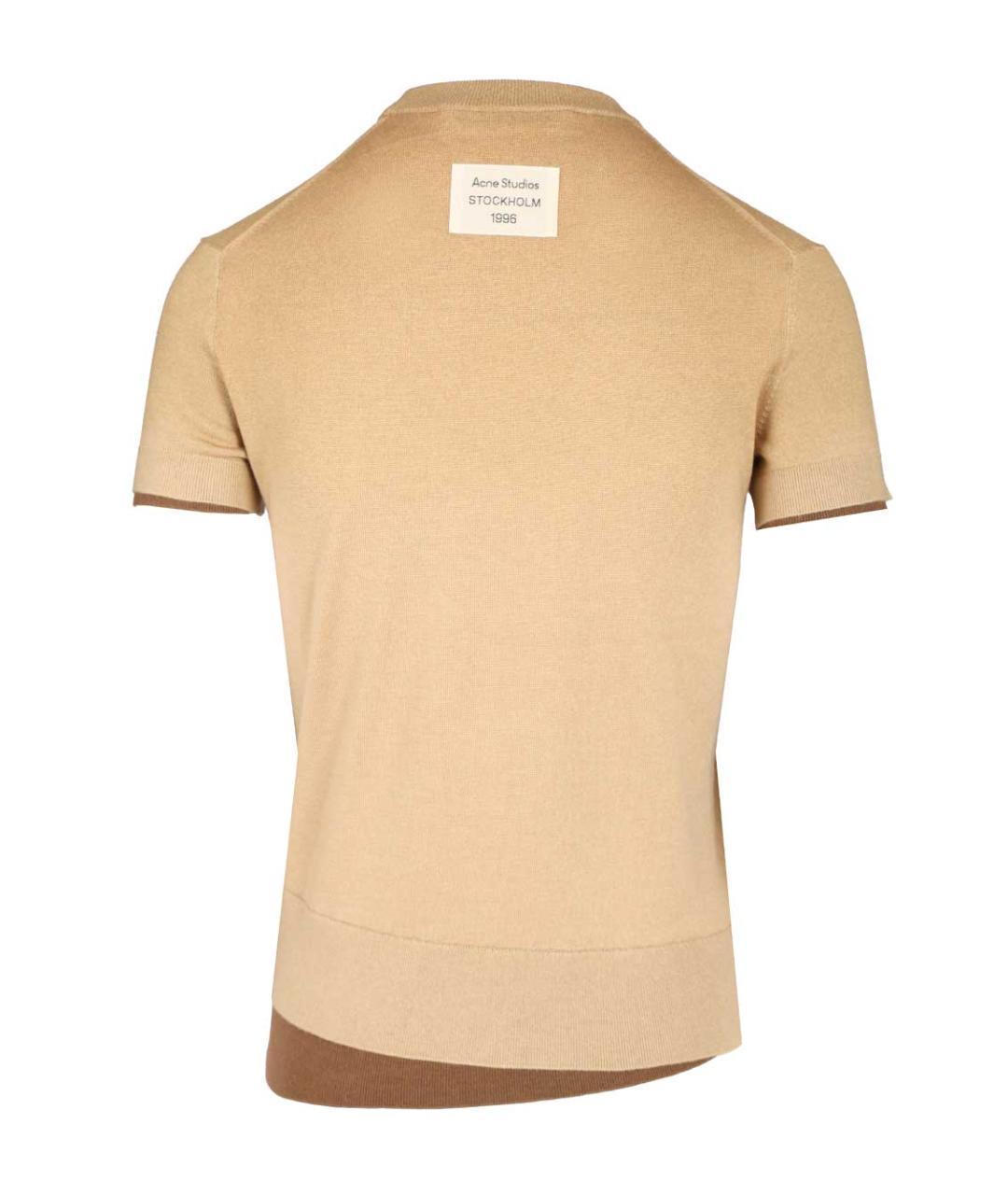 ACNE STUDIOS Бежевый кашемировый джемпер / свитер, фото 2