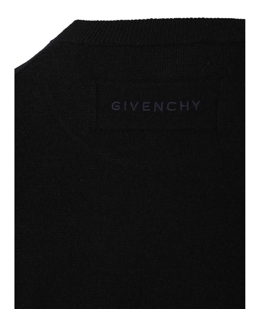 GIVENCHY Черный кашемировый джемпер / свитер, фото 5