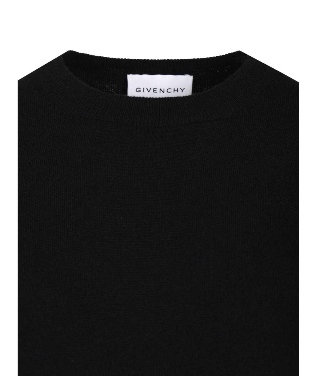 GIVENCHY Черный кашемировый джемпер / свитер, фото 4
