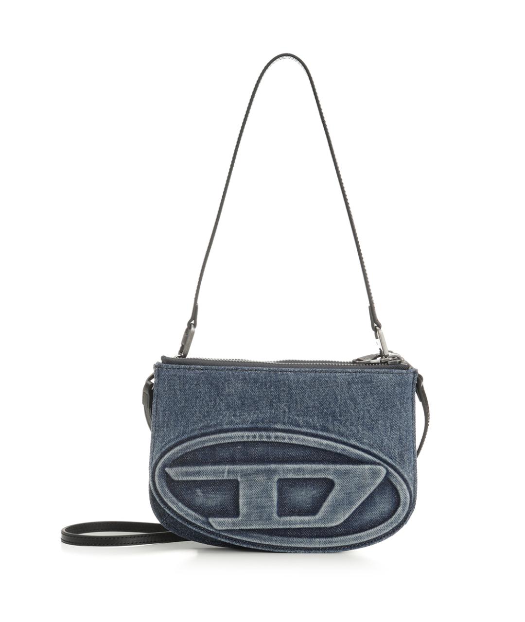 DIESEL Синяя тканевая сумка через плечо, фото 1
