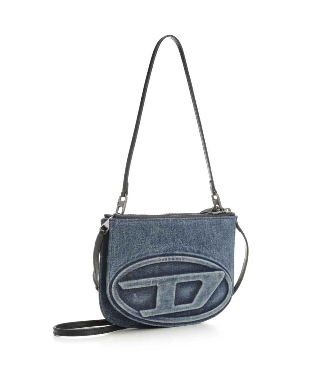 DIESEL Синяя тканевая сумка через плечо, фото 2