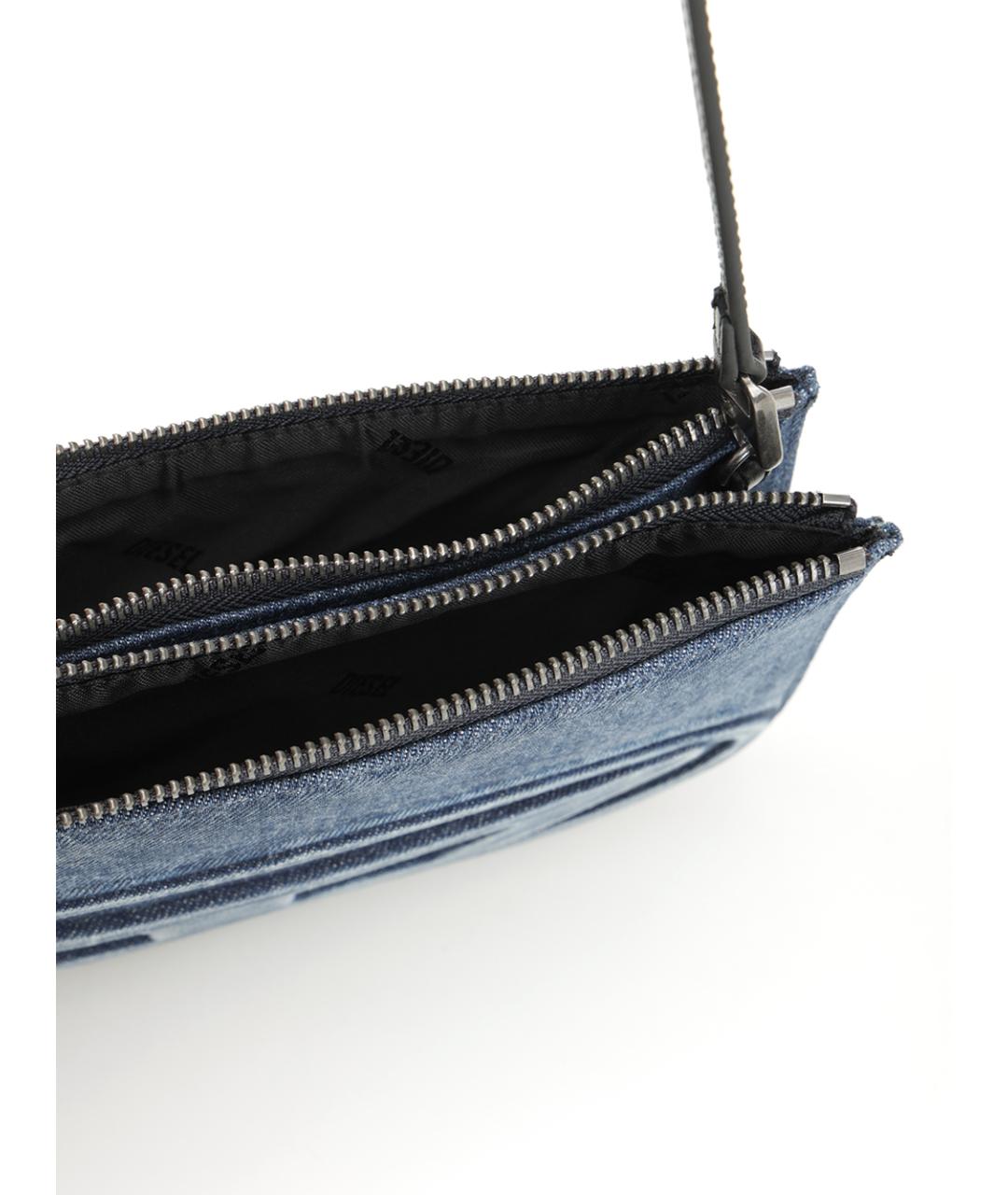 DIESEL Синяя тканевая сумка через плечо, фото 4