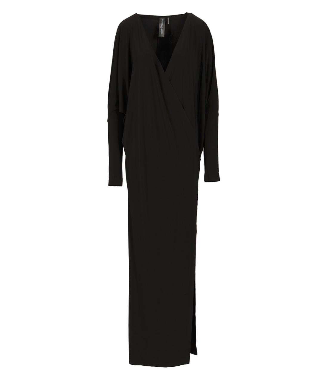 NORMA KAMALI Черное полиэстеровое платье, фото 1