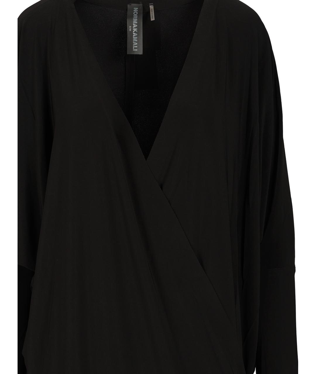 NORMA KAMALI Черное полиэстеровое платье, фото 4