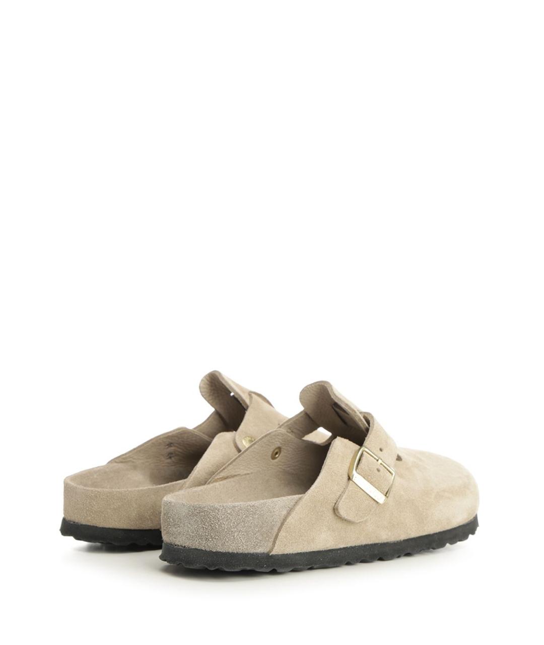 BIRKENSTOCK Бежевые замшевые сандалии, фото 3