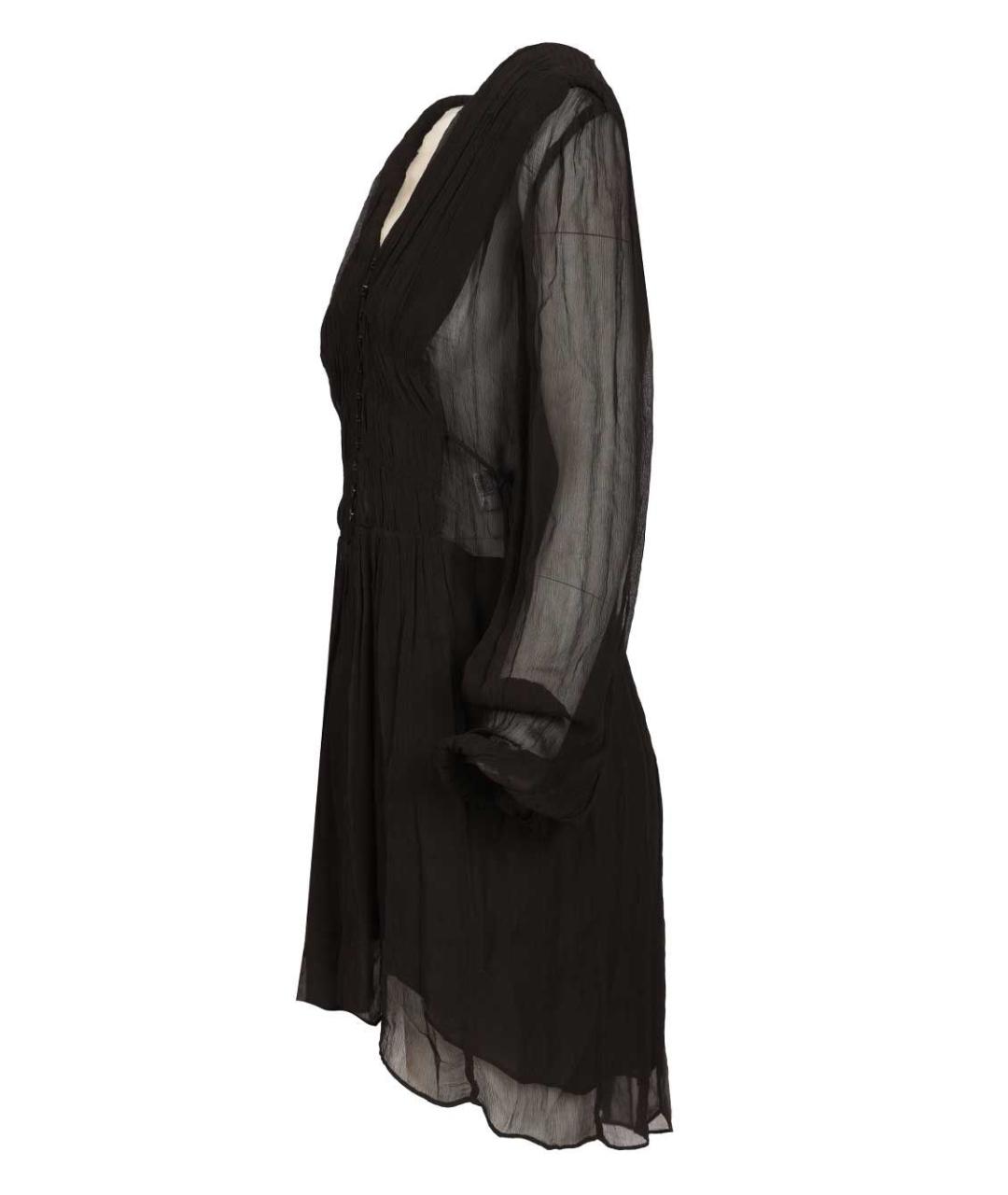 ISABEL MARANT ETOILE Черное вискозное повседневное платье, фото 3