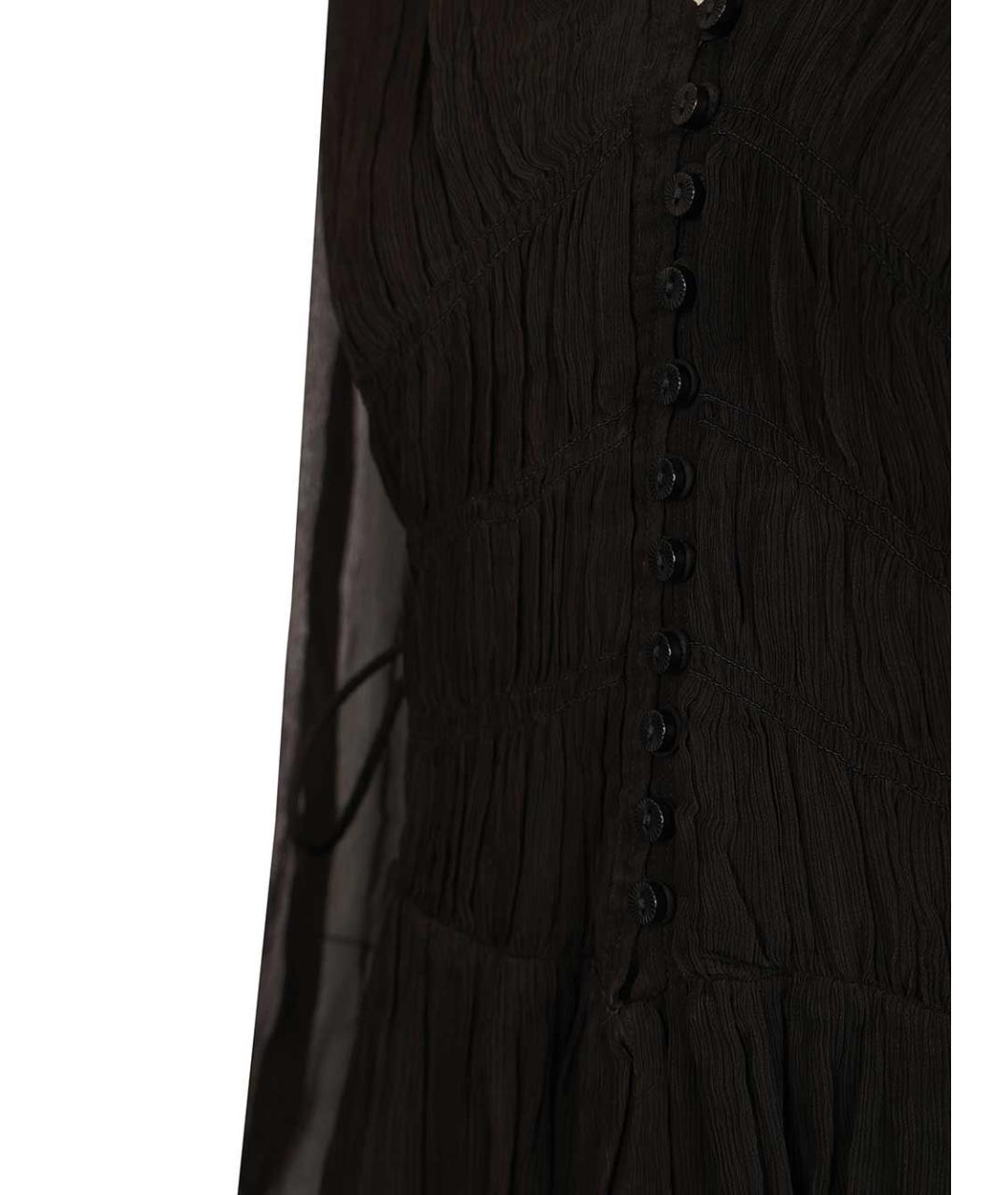ISABEL MARANT ETOILE Черное вискозное повседневное платье, фото 5