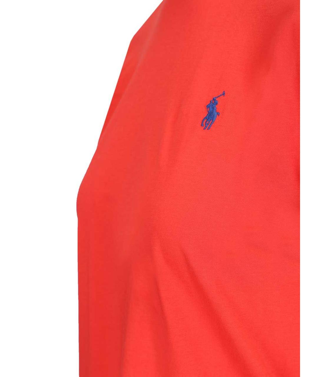 POLO RALPH LAUREN Красная хлопковая футболка, фото 4