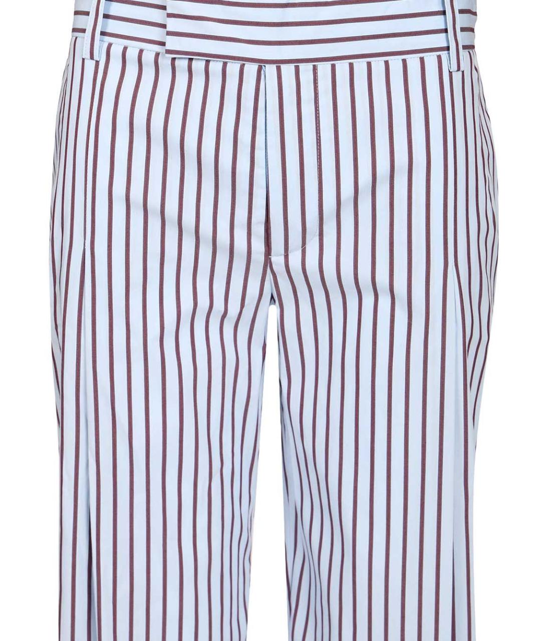 FEDERICA TOSI Мульти хлопковые прямые брюки, фото 4