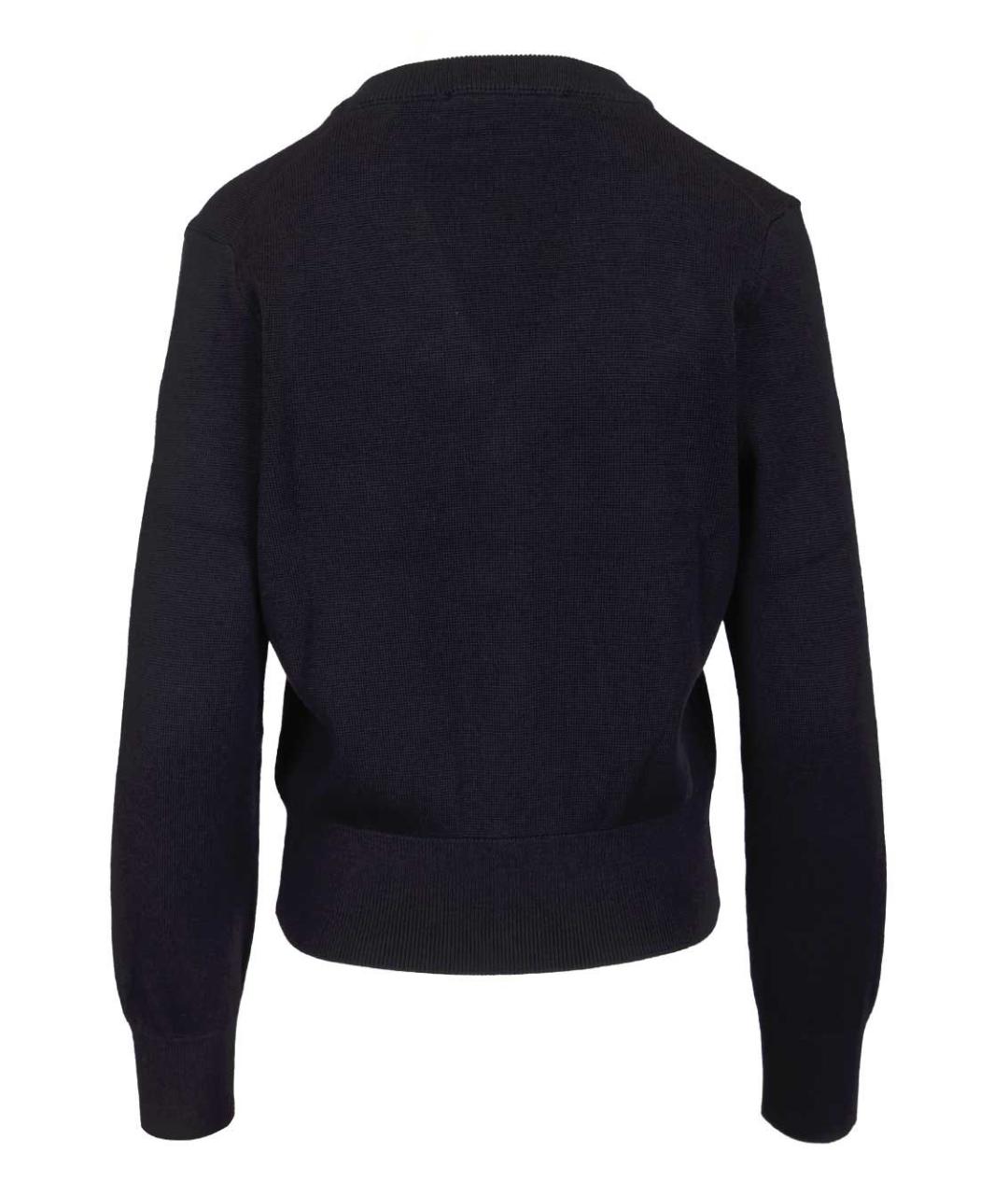 Ami Paris Темно-синий шерстяной кардиган, фото 2