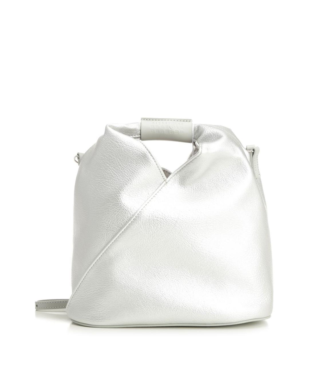 MM6 MAISON MARGIELA Серебряная сумка с короткими ручками из искусственной кожи, фото 1