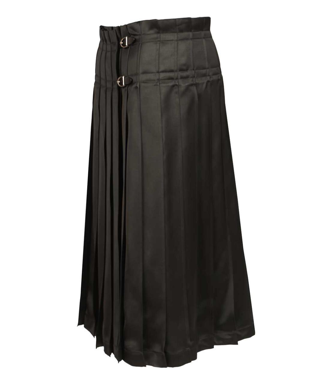 DURAZZI Черная вискозная юбка миди, фото 3