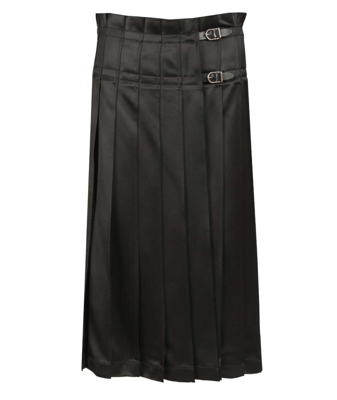 DURAZZI Черная вискозная юбка миди, фото 1