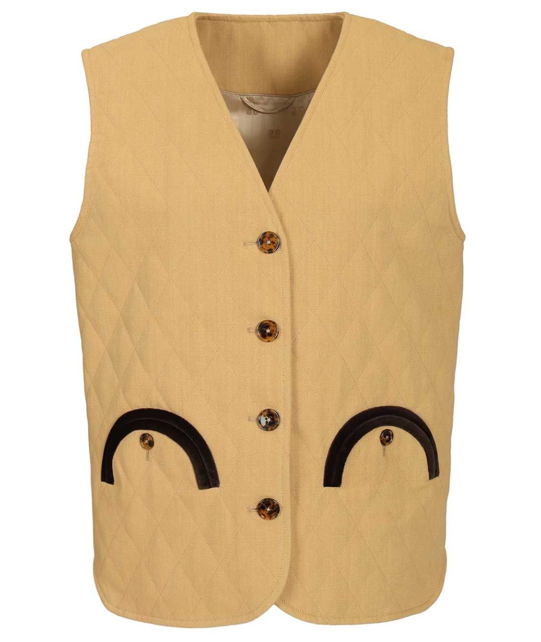 BLAZE MILANO Бежевый полиэстеровый жилет, фото 1