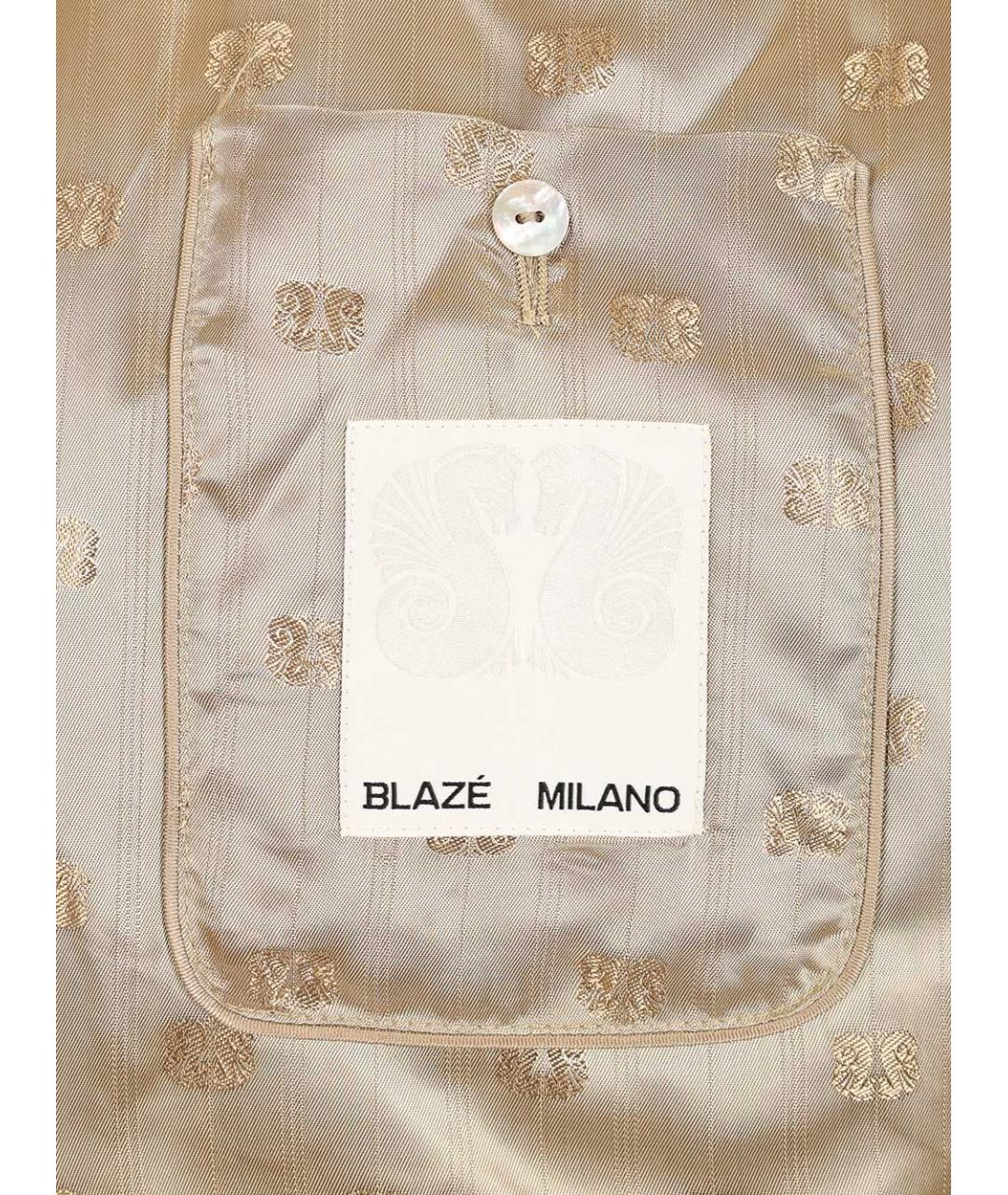 BLAZE MILANO Бежевый полиэстеровый жилет, фото 7