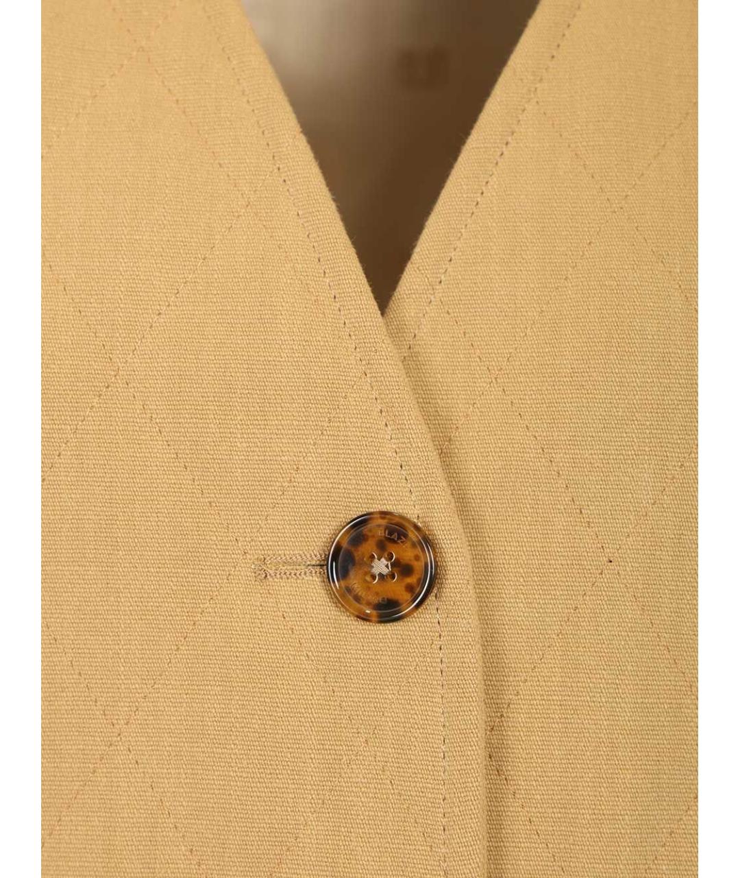 BLAZE MILANO Бежевый полиэстеровый жилет, фото 4