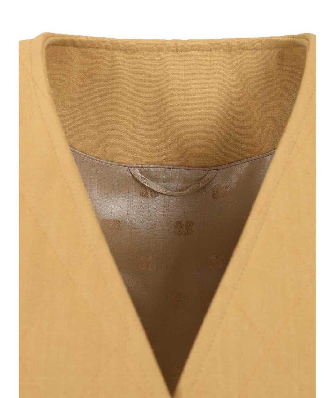 BLAZE MILANO Бежевый полиэстеровый жилет, фото 5