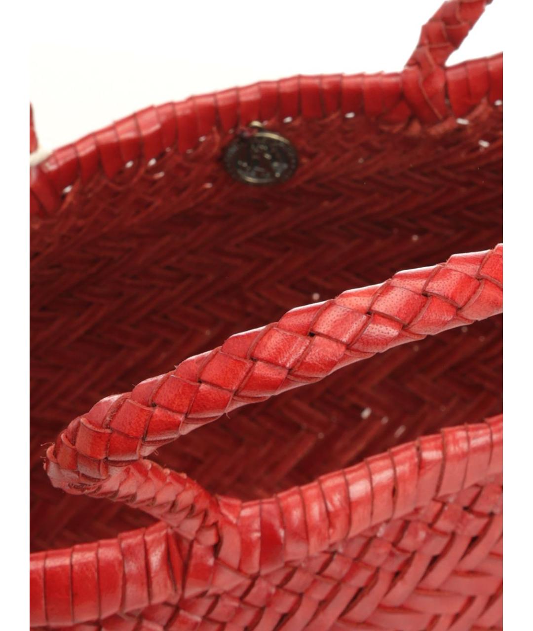 Dragon Diffusion Красная кожаная сумка тоут, фото 4