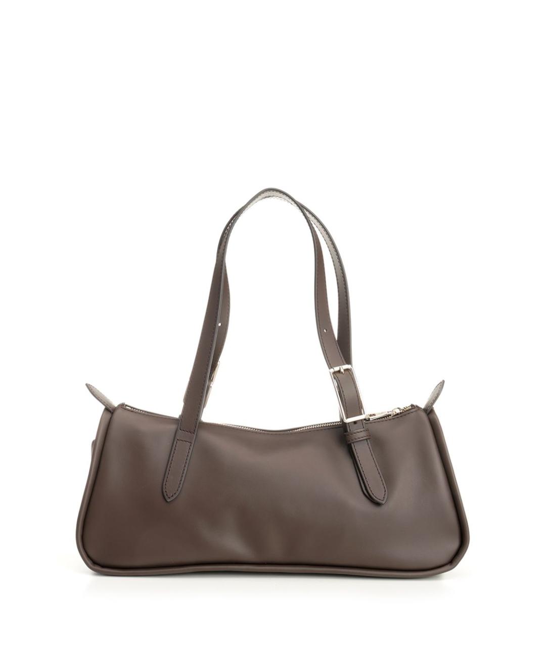 LONGCHAMP Коричневая кожаная сумка через плечо, фото 3