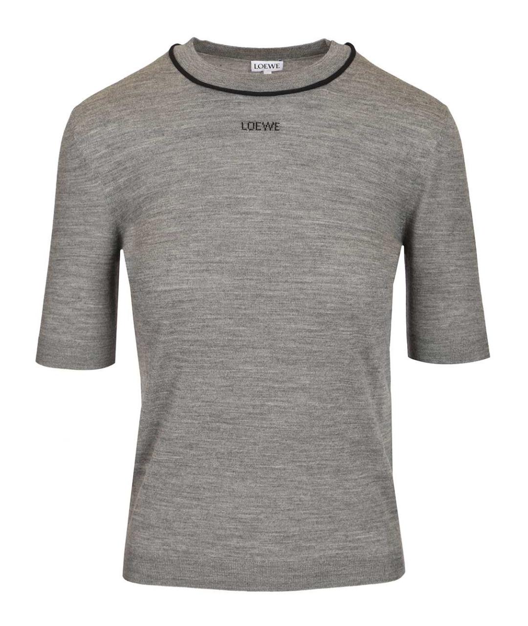 LOEWE Серый шерстяной джемпер / свитер, фото 1