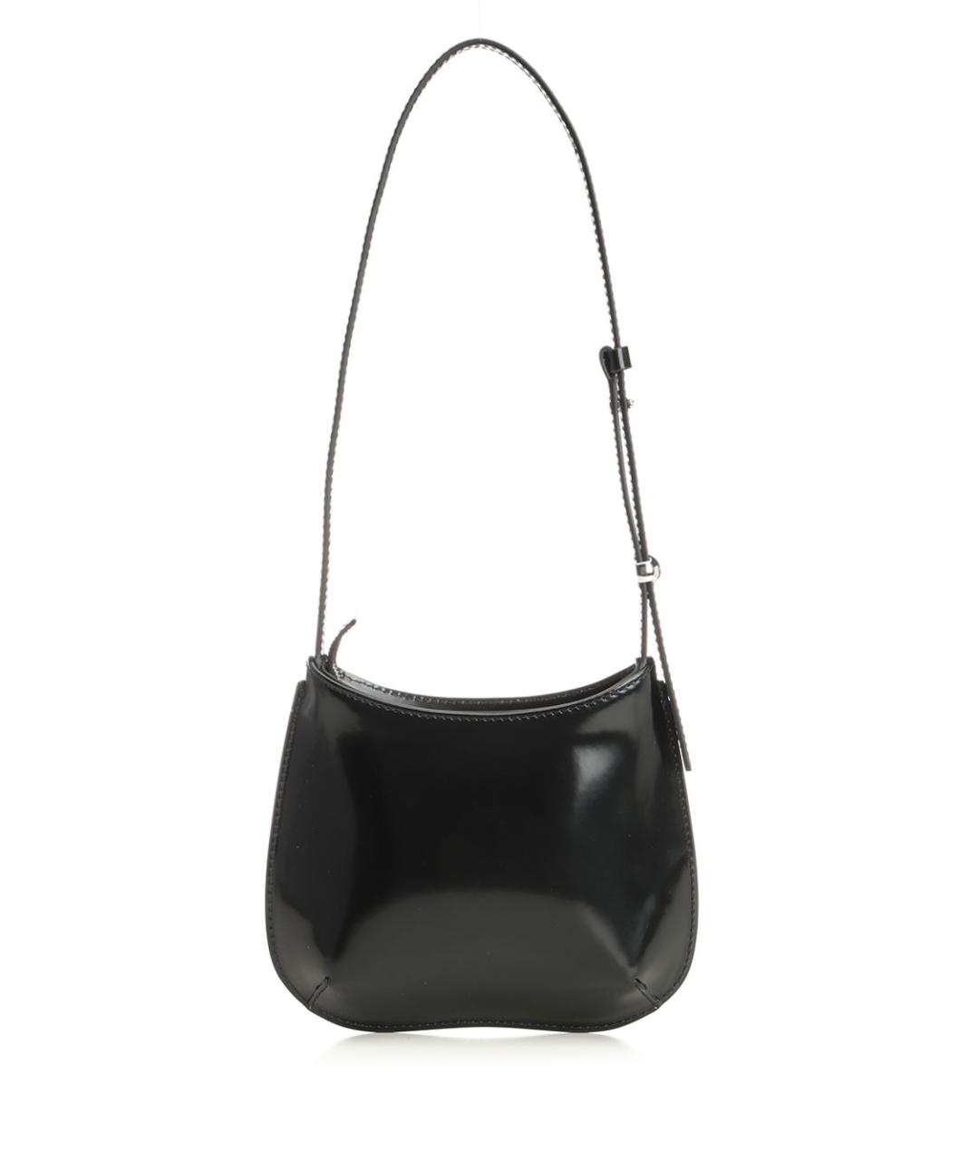 JACQUEMUS Черная кожаная сумка через плечо, фото 3