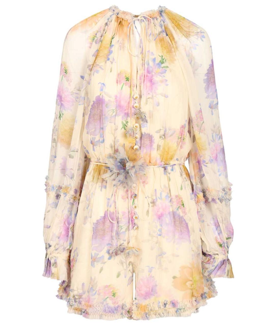 ZIMMERMANN Мульти вискозное коктейльное платье, фото 1