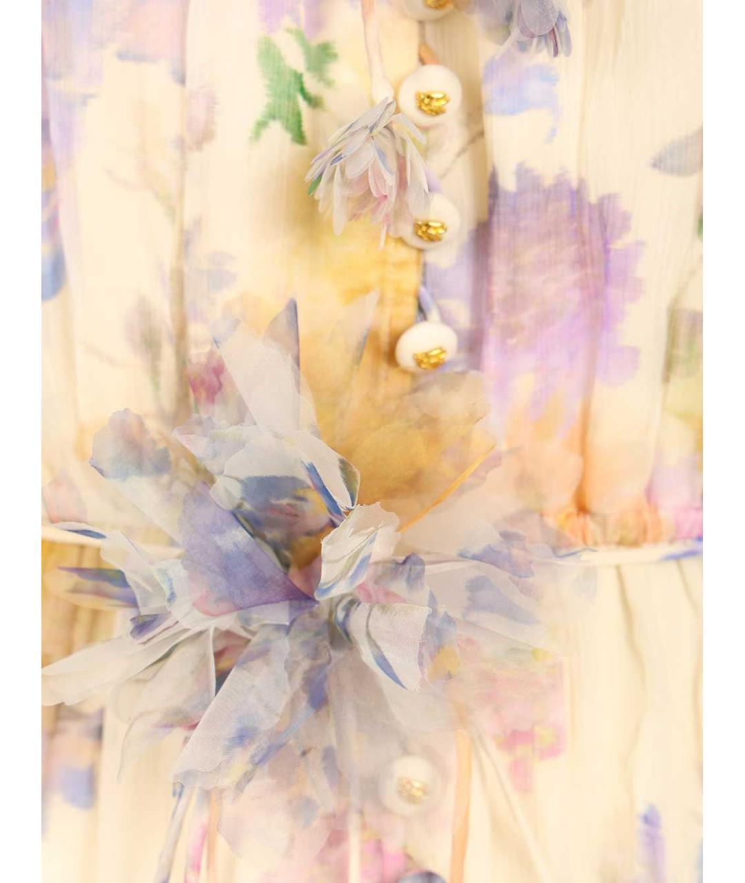 ZIMMERMANN Мульти вискозное коктейльное платье, фото 4