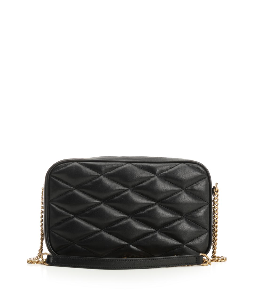 SAINT LAURENT Черная кожаная сумка через плечо, фото 3