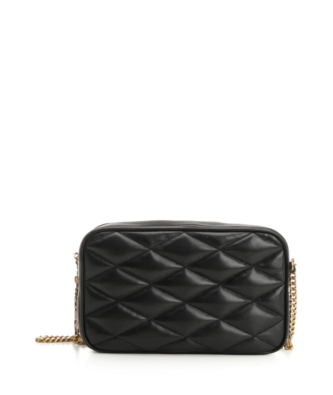 SAINT LAURENT Черная кожаная сумка через плечо, фото 1