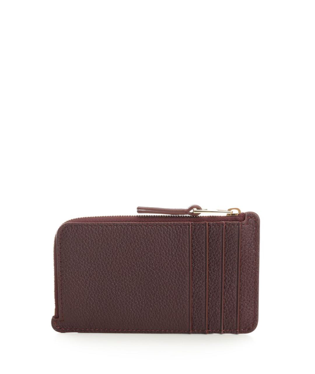 LOEWE Бордовый кожаный кардхолдер, фото 3