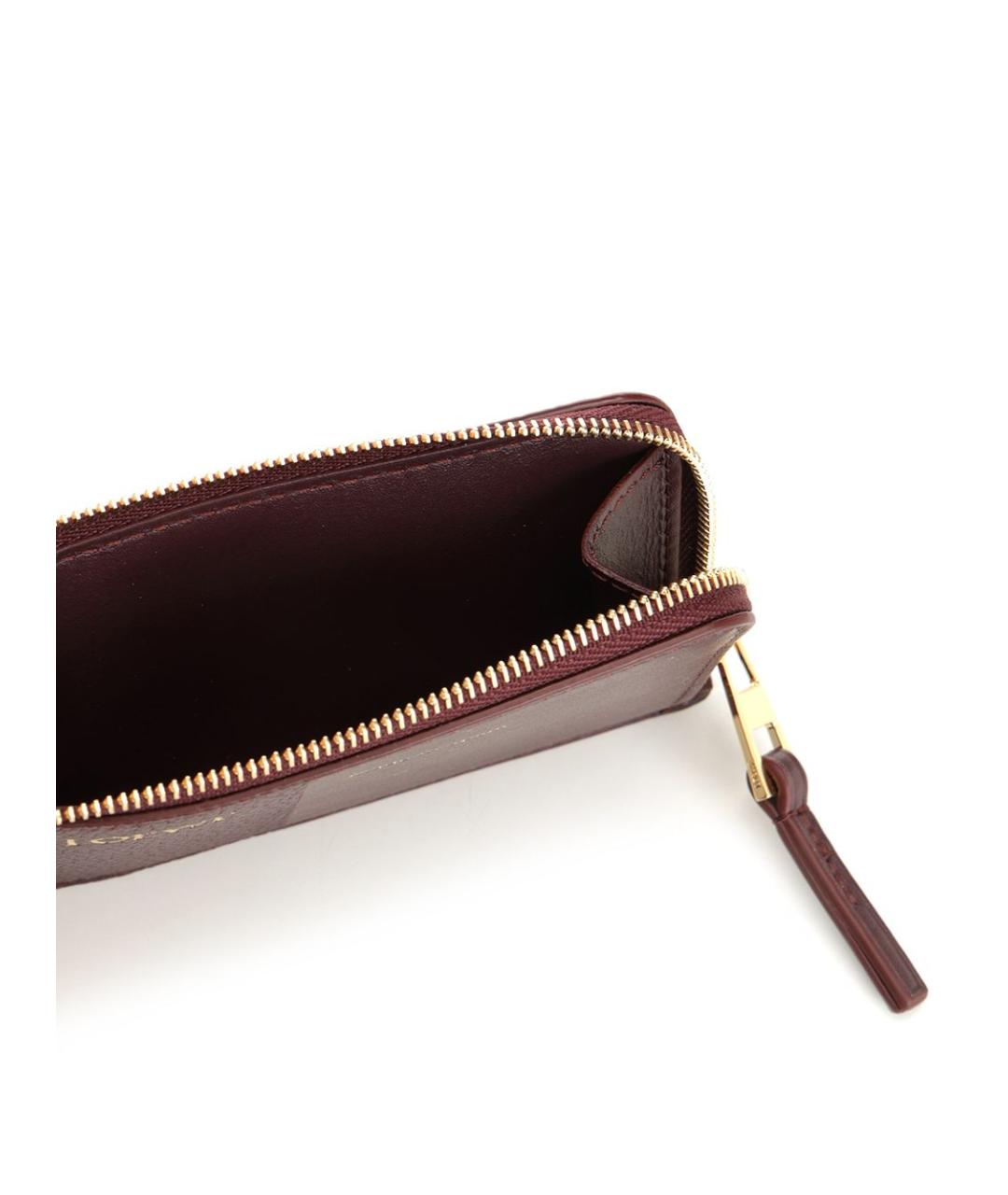 LOEWE Бордовый кожаный кардхолдер, фото 4