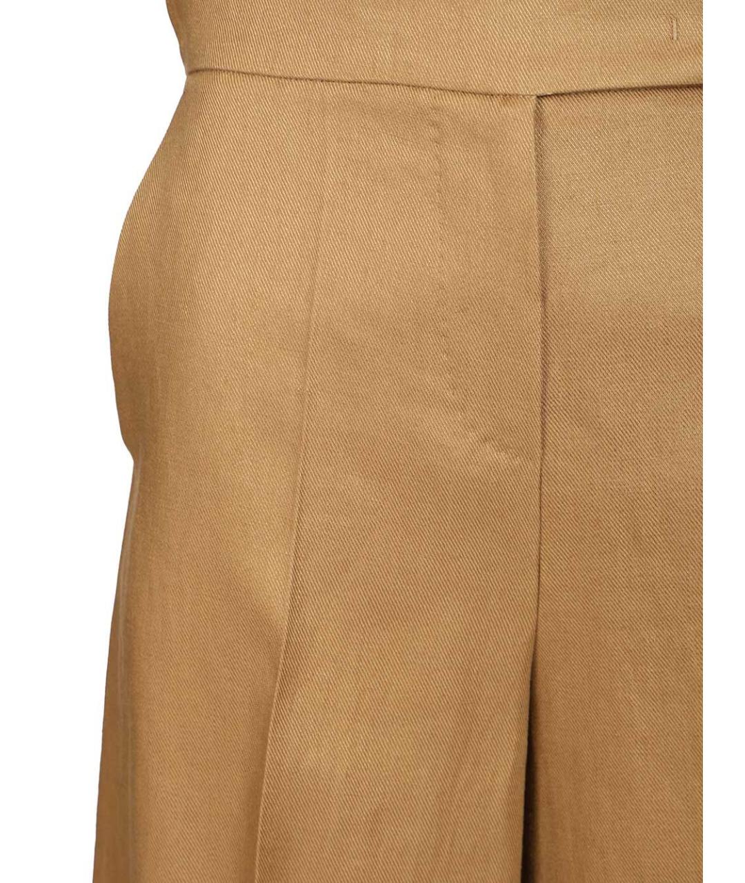 MAX MARA Бежевые льняные шорты, фото 4